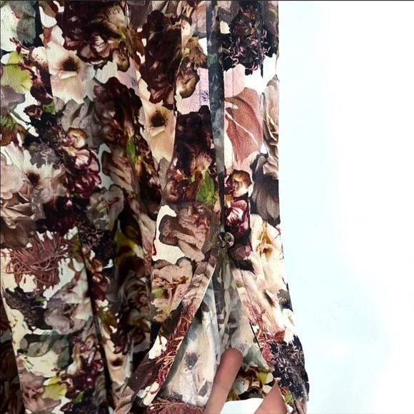 & OTHER STORIES Floral Long Sleeve Mini Dress - Picture 10 of 12